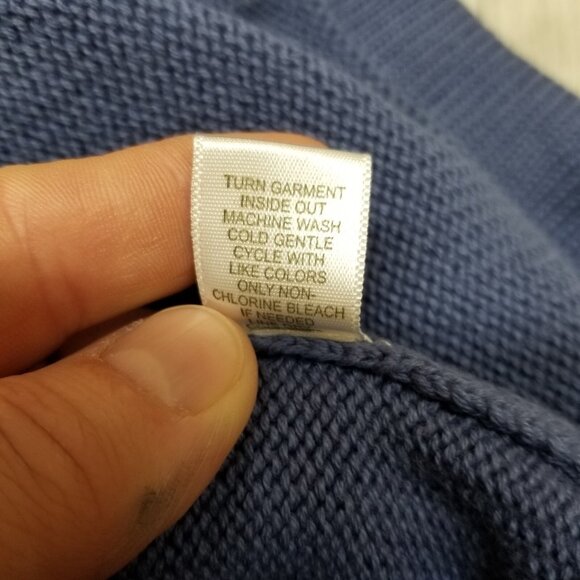 ✅Christopher & Banks C.J. Banks Blue W/White Star Cotton Sweater Size 3X - Picture 8 of 10